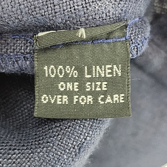 Krista Larson Women's Vintage 100% Linen Applique Blouse and Skirt Set - OS - Picture 12 of 12